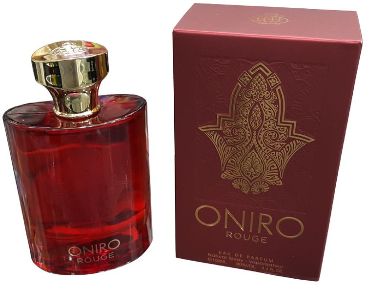 ادکلن اونیرو رژ باکارات رژ(گرم و شیرین)100 میل فرگرانس اماراتی